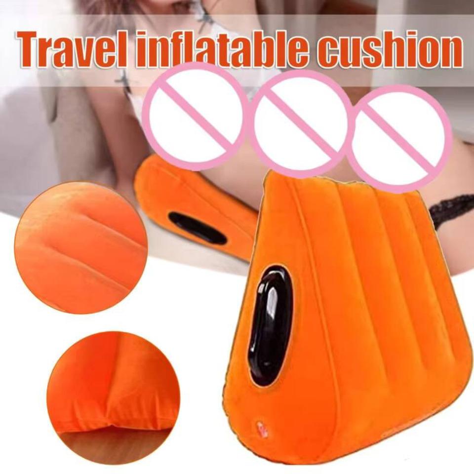 Inflatable Sex Pillows Toys Adults Toys Position Cushion Triangle Ramp Furniture Couples Love Body Positions For Deeper Position