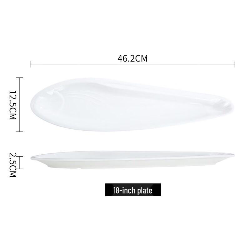 Unregelmäßige Keramik-Fisch-Servierplatte