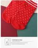 Festive Red Christmas Cartoon Socks Gift Box for Women - Mid-Calf, Cute & Versatile, Autumn/Winter.