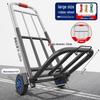 Foldable Hand Cart Trolley for Groceries, Luggage, and Express Delivery