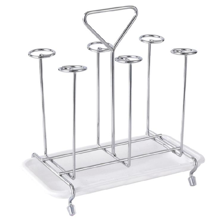 Modern Cup Draining Rack Drinking Drying Dranier with Tray for Glass Bottle Cups 1