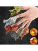 5&10PCS Biting Finger Dinosaurs Toy Collectibles for Display, Dinosaur Play and Snap On Figure Novelty Creative Theater Puppet