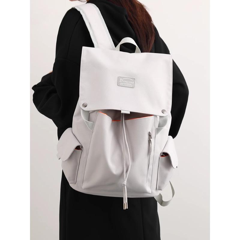 Schoolbag Wholesale College Student Schoolbag Winter Simple New Trendy High School Students Large Capacity Outdoor Travel Backpack Backpack
