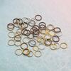 Single Loop Open Jump Rings for DIY Bracelets, Necklaces, and Earrings - Jewelry Making Accessories, Metal C and O Rings.