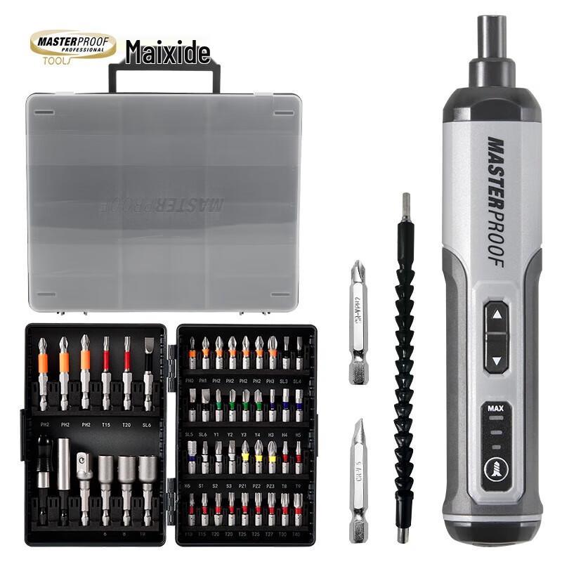 

Masterproof 53-piece Electric Screwdriver Set CN plug (adapter included)