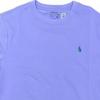 Polo Ralph Lauren Solid Color Round Neck Pullover Graphic Print Short Sleeve T-Shirt Kids Tops Purple 323832904-113