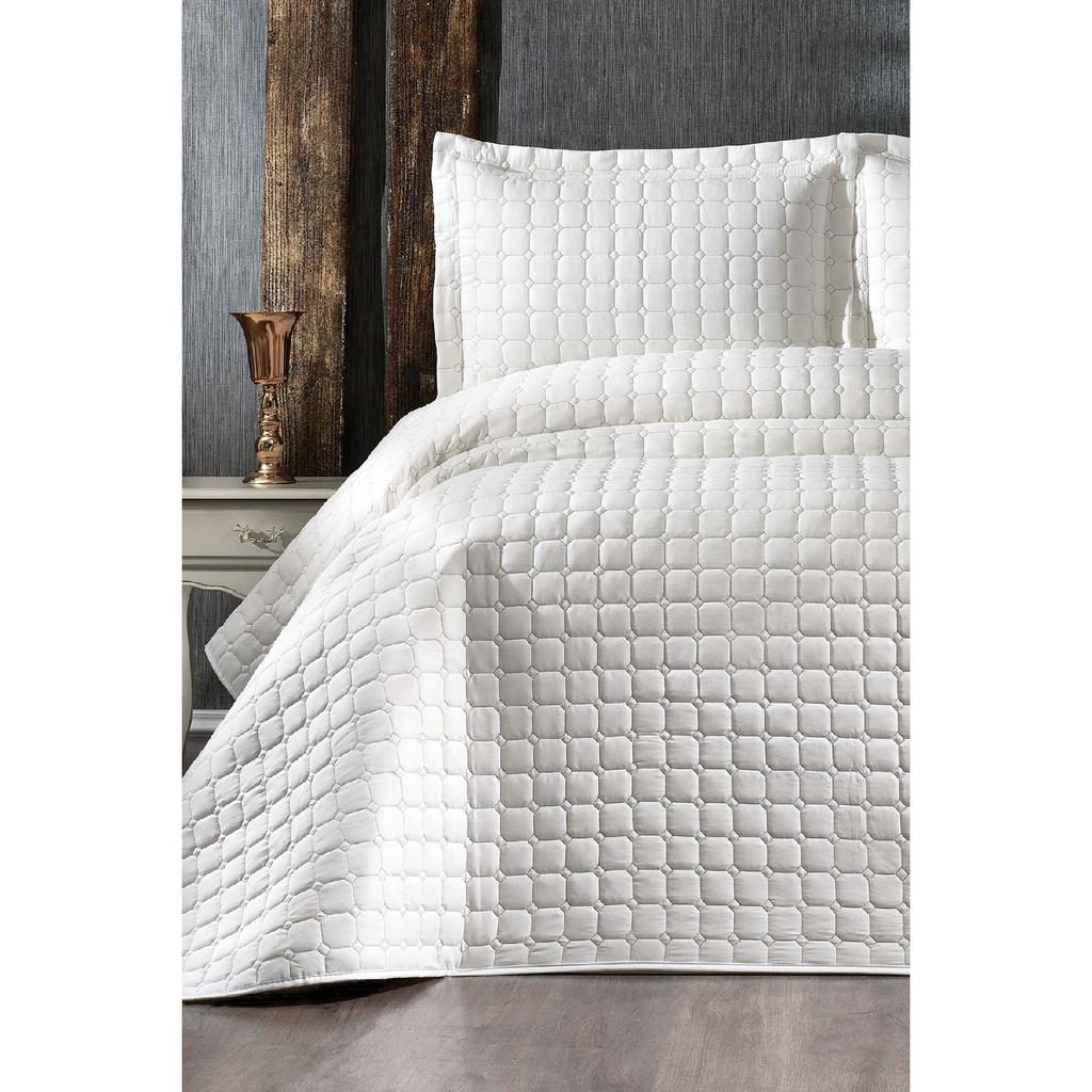 Esiva Double Bed Cover Cream