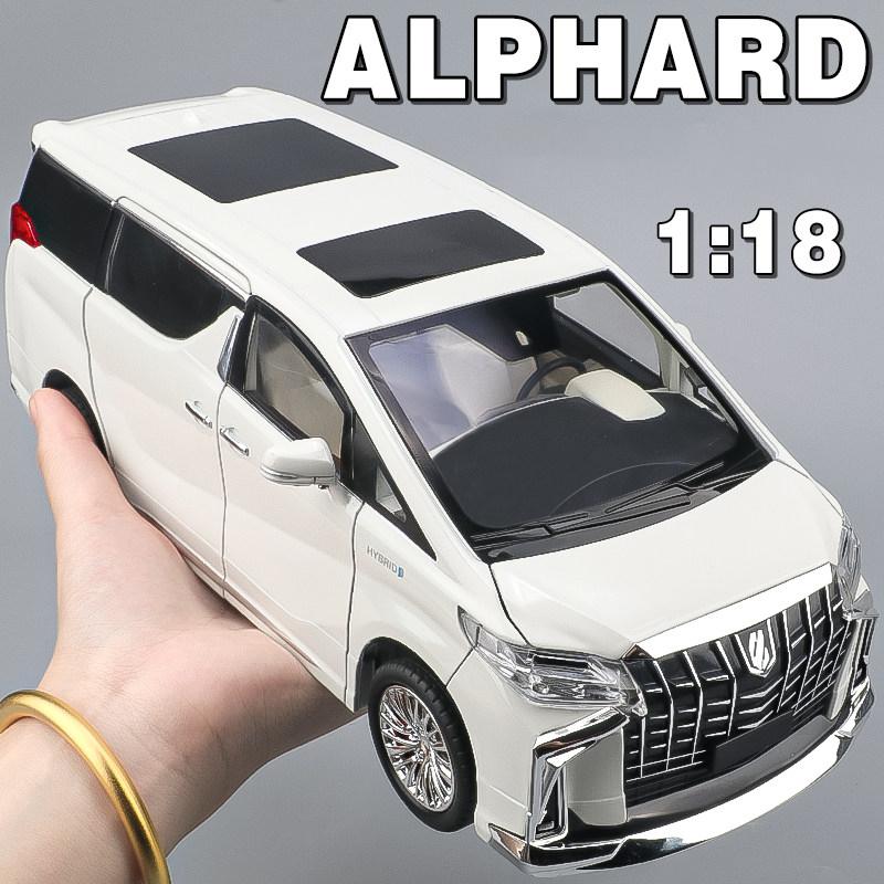 1/18 Toyota Alphard MPV Alloy Die Cast Toy Car Model Sound and Light Children's Toy Collectibles Birthday Gift
