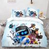 Astro Bot Cute Cartoon Bedding Set Duvet Set Single Double Bed King Size Bed Set Adult Boys Bedroom Duvet Cover Pillow Case
