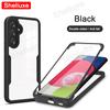 360 Full Body Front+Back Clear Case Shelluxe For Samsung Galaxy A55 A35 A25 A15 A05 A54 A34 A24 A14 Silicone Double Sided Cover