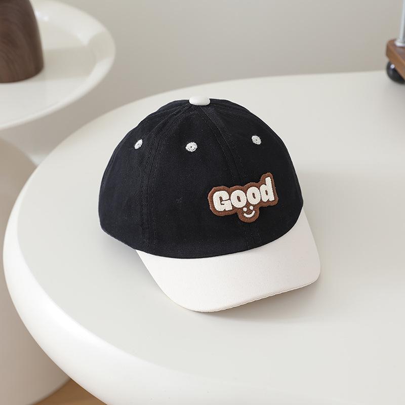 

Unisex Baby & Kids Color Block Duckbill Baseball Cap – Stylish, Lightweight, Sunshade Hat for Spring/Summer 50cm/1-3 years чорний