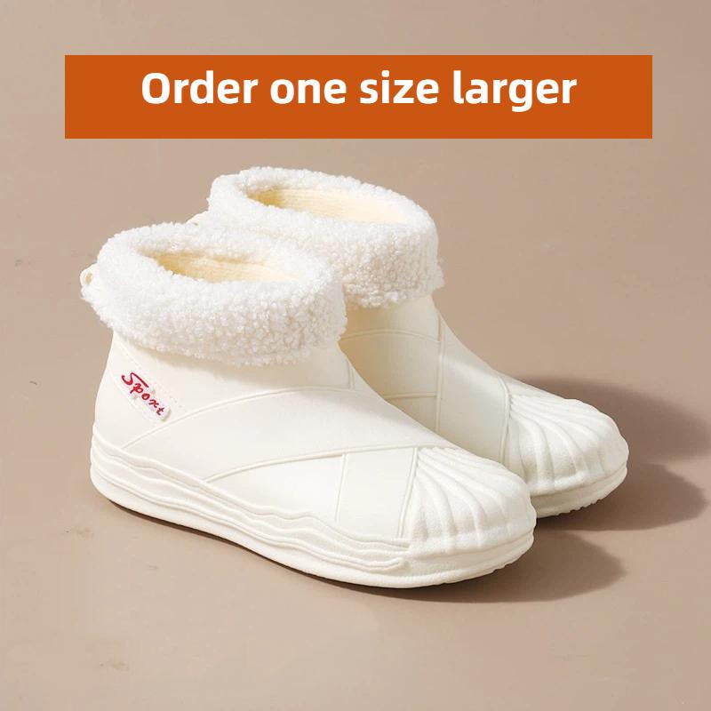 

Женские модные нескользящие короткие теплые резиновые сапоги с хлопковой подкладкой 40