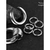 Twolobes Cave Saddle Ear Extender with Buckle Ring European and American Punk Titanium Steel Ear Hole Ear Amplifier Piercing Ornament