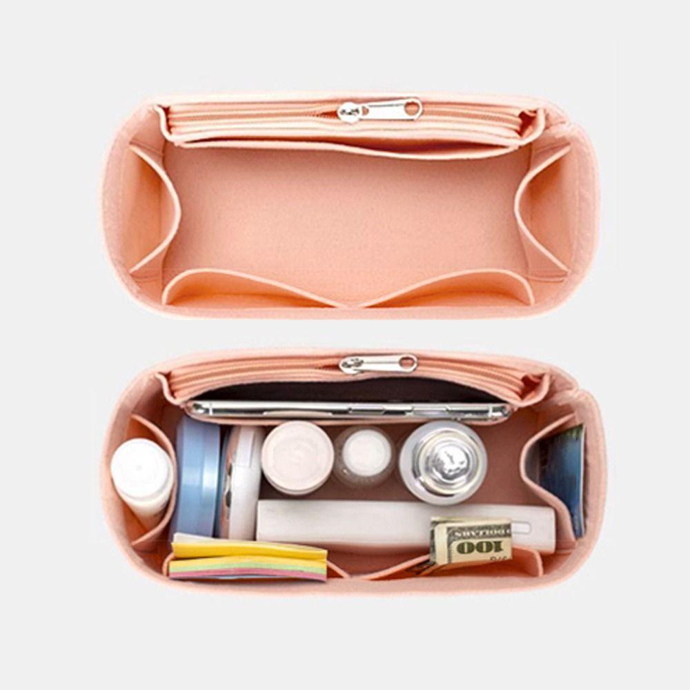 Felt Handbag Insert Bag Large Capacity Multi-Pocket Internal Bag Storage Organization Portable Purse Liner for Loewe Puzzle