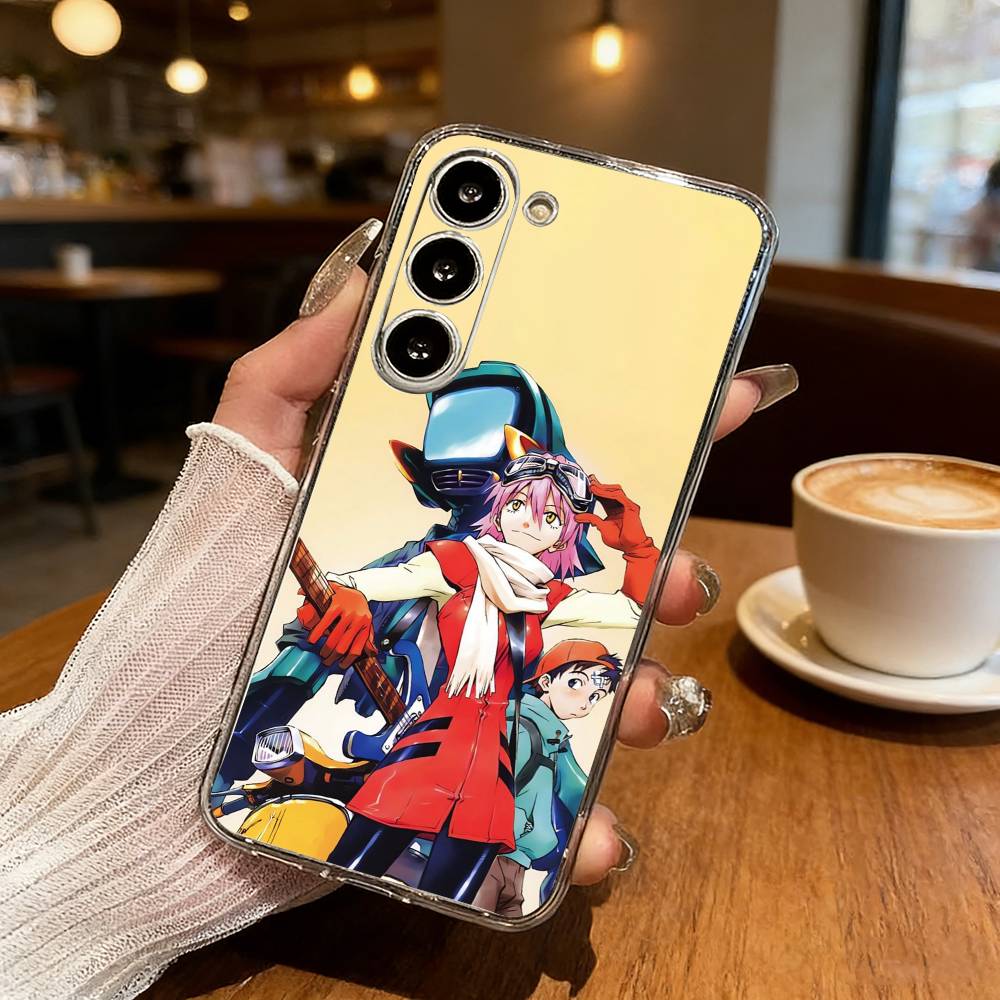 P-Psychedelic F-FLCL Phone Case For Samsung S25,S24,S21,S22,S23,S30,Ultra,S20,Plus,Fe,Lite Transparent Cover