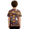 Boys and Girls Halloween T-Shirt - Round Neck Short Sleeve Casual Graphic Tee for Kids