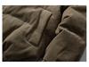 SwimSeed Retro Corduroy Puffer Jacket: Unisex Loose-Fit Stand Collar Winter Coat