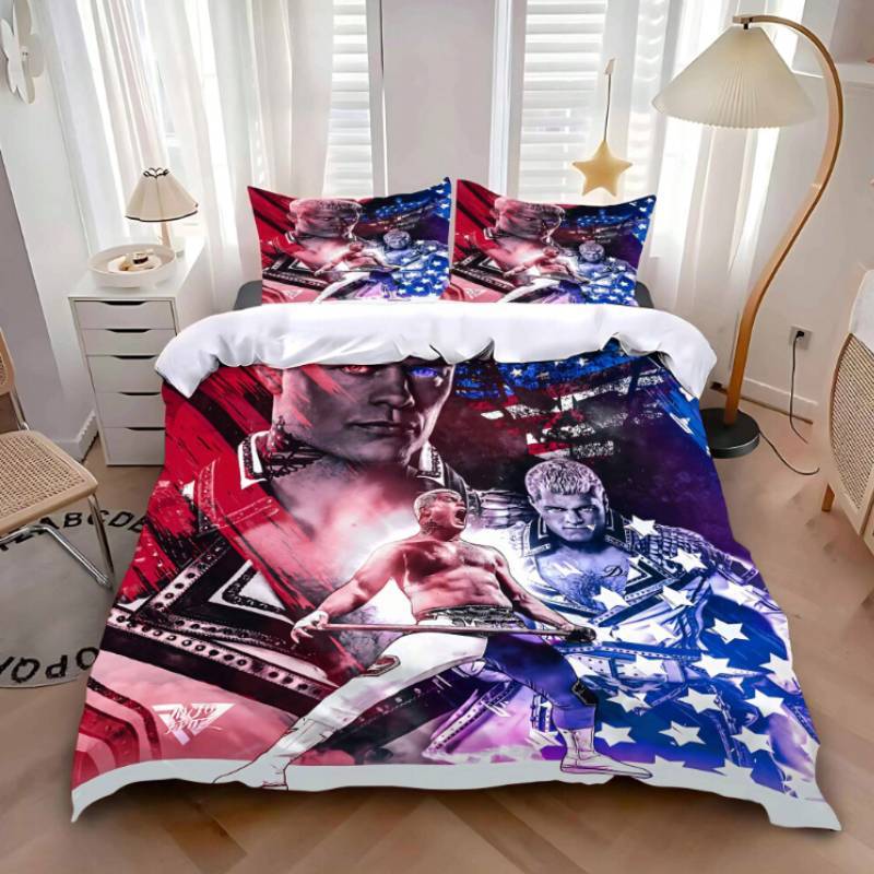 Cody Printed Rhodes Duvet Cover Pillowcase 3 Piece Set Bedding Daily Use Bedroom