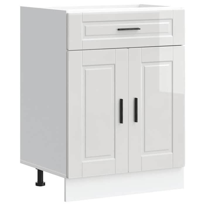 VidaXL Kitchen Cabinet Porto Glossy White Engineered Wood 853969