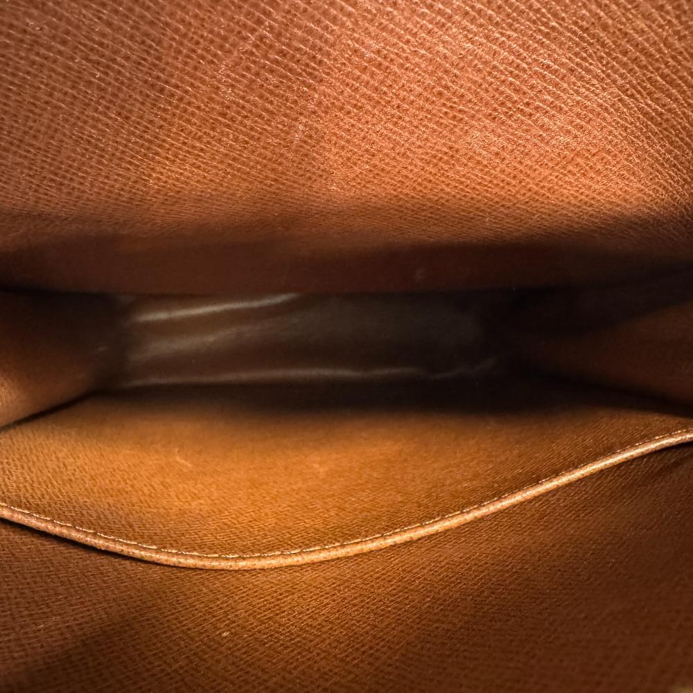 Louis Vuitton Pochette Monogram Leather Amazon Shoulder Bag Brown Leather Mens Used