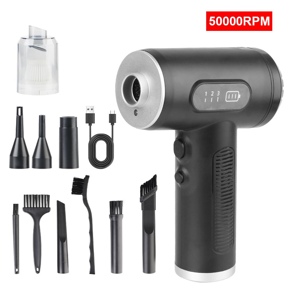 

Портативный воздушный компрессор, мощный воздуходув, 3 в 1, VC018, цифровой пылесос с высокой мощностью всасывания, 50000 об/мин, автомобильный пылесос