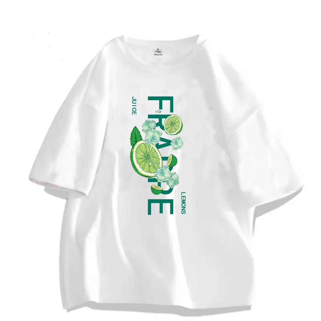 100% Cotton Summer T-shirt Trend Thin Color Breathable Casual Gothic Punk Style Harajuku Streetwear Oversize Gym Clothing