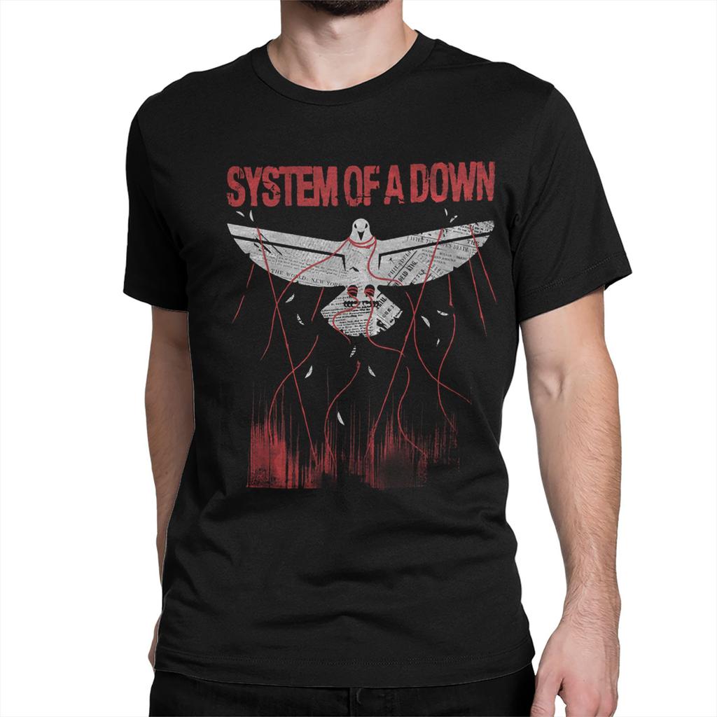 Toxicity Album System of a Downs Band Men Women T Shirts Tee Shirt Short Sleeve Crew Neck T-Shirt Pure Cotton Summer Clothes