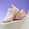Anta Cloud Tracking Comfortable Fashion Shock Absorbing Durable Low Top Training Running Shoes Women Sneaker Paper-White Peach-Orange 122515522-2