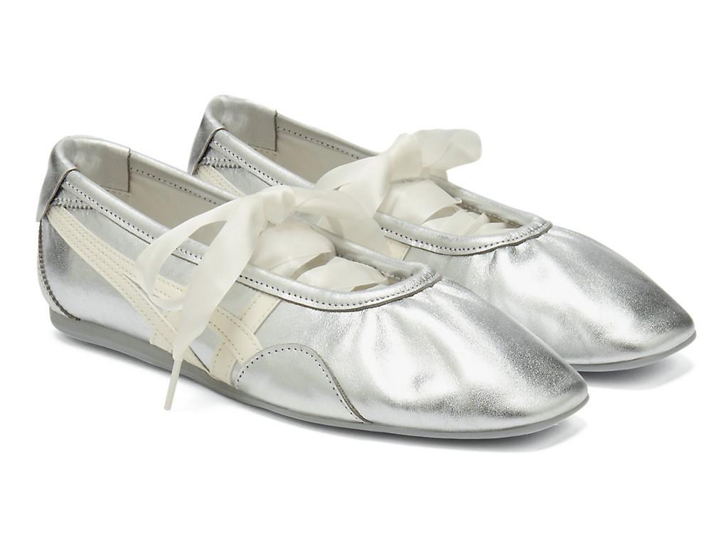 1182A754-020 Onitsuka Tiger Women's Gymnarina Silver/Cream (Women's)