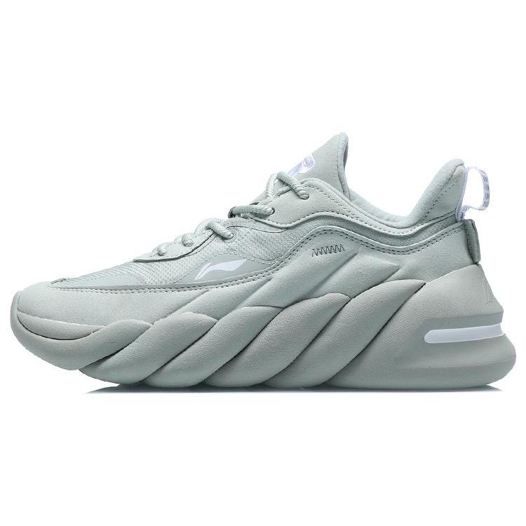 

Li Ning Wujie 3 Cushioning Slip Resistant Abrasion Resistant Low top Casual Shoes Women s Green AFPQ054-2 35.5