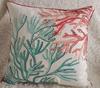 Beach Sea Ocean Octopus Coral Embroidered Pillow Cover Cushion Cover Cotton Pillowcase Flora Sofa Bedroom Home Decor