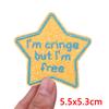 Pink Letter Patch DIY Summer Vibes Embroidered Patches Iron On Patches For Clothing Thermoadhesive Patches Cartoon Sew Bagdes