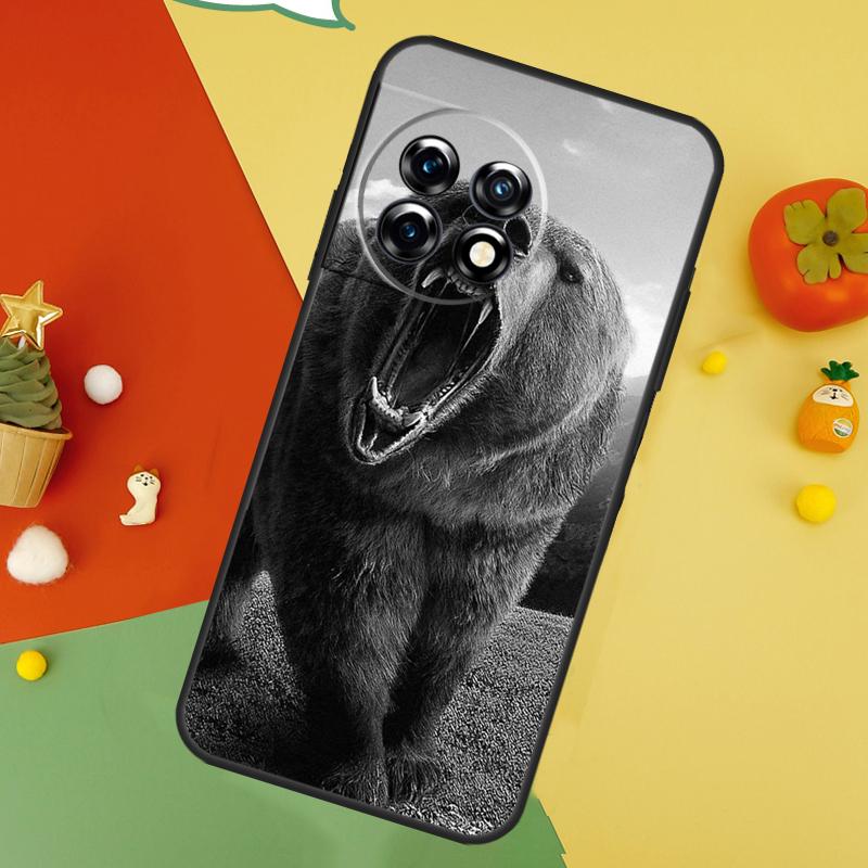 Cute Grizzly Bear Case For OnePlus 15 12 12R 13T 13R 13 11 9 10 Pro 10T 8T Nord 5 CE 2 3 4 Lite N20 N30 Cover