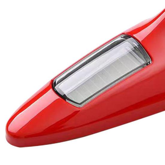 Solar Shark Fins Antenna Light for Car Roof Top LED Warning Lamp with Magnetic Mount Waterproof Auto Tail Decorative Night Safety Light for Cars