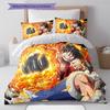 Set cu cuvertură și fețe de pernă cu model de desene animate Decorare casă Cadou de ziua de naștere (1 * husă de pilotă + 2 * fețe de pernă, fără miez)
