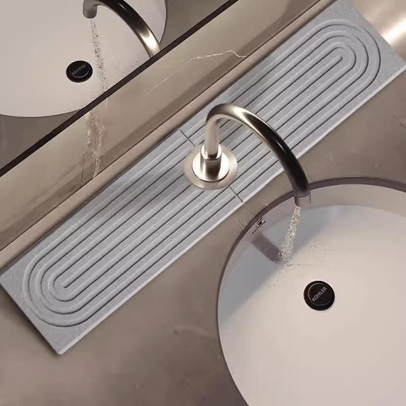 Diatomeeën Modder Absorberend Matje - Sneldrogende Kraan & Spoelbak Mat voor Keuken/Badkamer