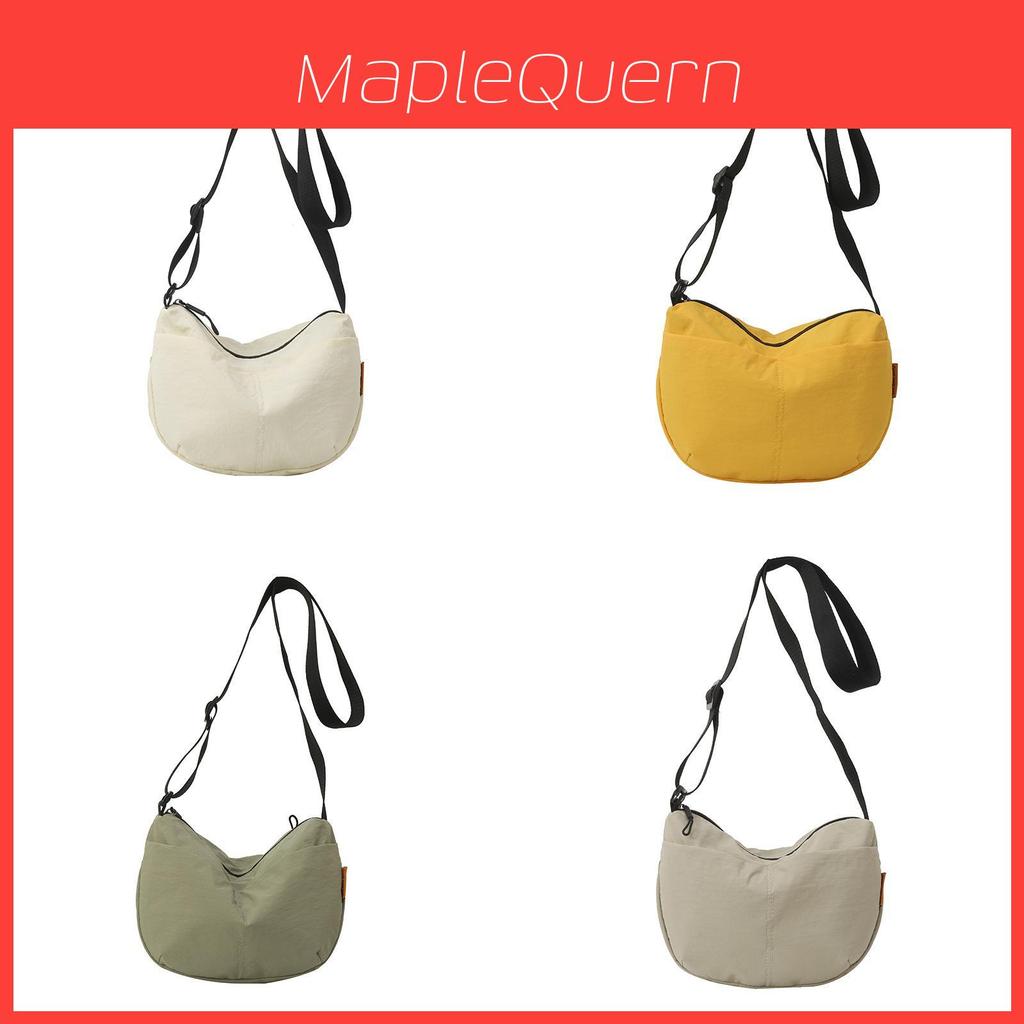 Nylon Casual Crossbody Bag For Women With Zipper Closure And Internal Pocket