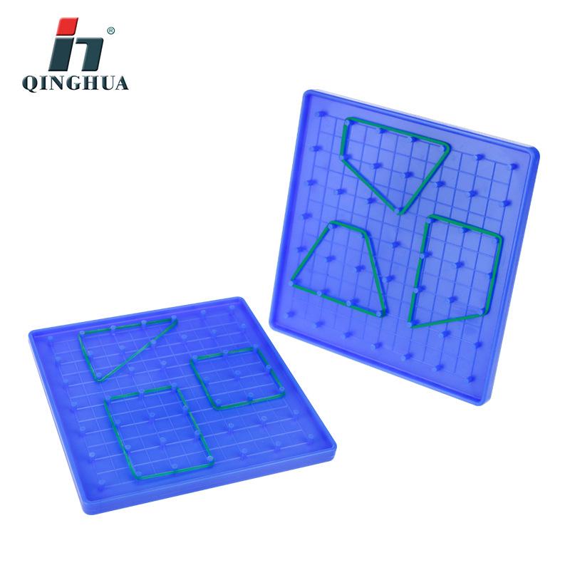 Qinghua Geometric Shapes Nail Board for Primary School Math and Science Education PVC