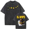 Quevedo EL BAIFO Album 2026 Tour Vintage Washed T Shirts Men Women Fashion Trending Classic T-shirt Summer Tops Oversized Tshirt