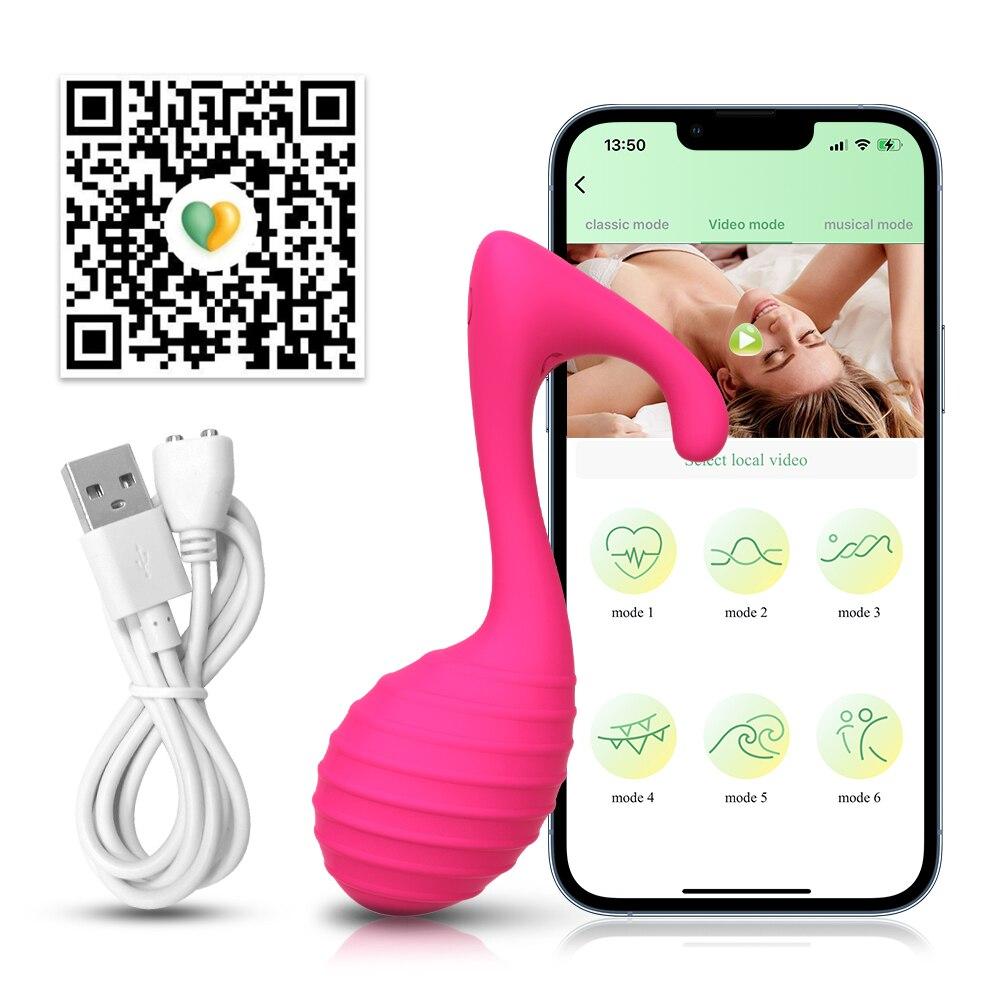 Bluetooth-Dildo-Vibratoren für Frauen, Orgasmus, kabellose APP-Fernbedienung, G-Punkt-Höschen, vibrierende Eier, Sexspielzeug für Erwachsene, Paare