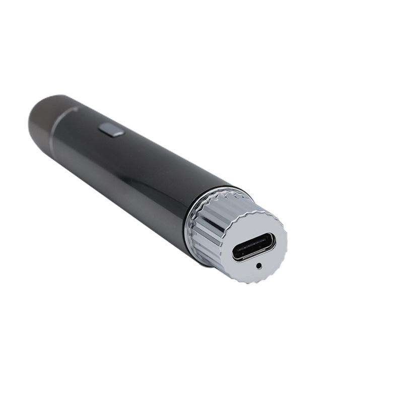 USB Rechargeable Stainless Steel Eyebrow Trimmer with Metal Design