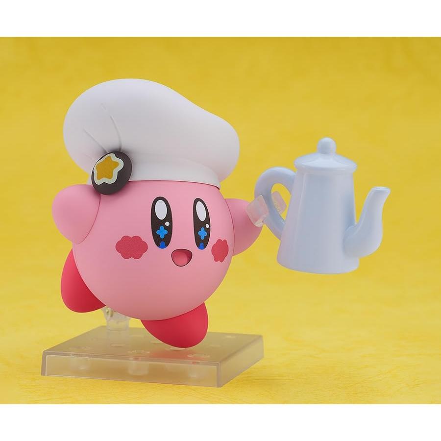 Nendoroid Kirby Cafe Version Action Figure - Non-Scale, Plastic & Magnetic, Pre-Painted, Poseable