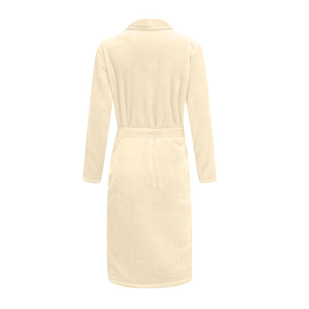 Women's Fleece Dressing Gown Women's Bathrobe Lightweight House Coat Bathrobe Plush