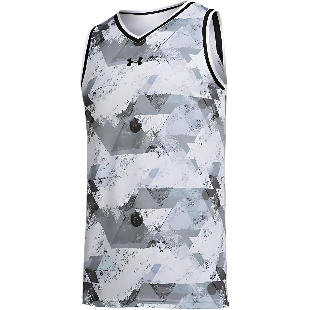 Under Armour Basketball Jerseys Grey White Men s 21500108-100 L