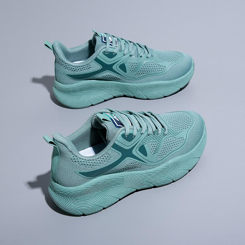 Fashion Spring Orange Platform Shoes Breathable Mesh Sneakers for Women Thick Sole Casual Shoes Women Sneakers Tennis Ladies Shoes