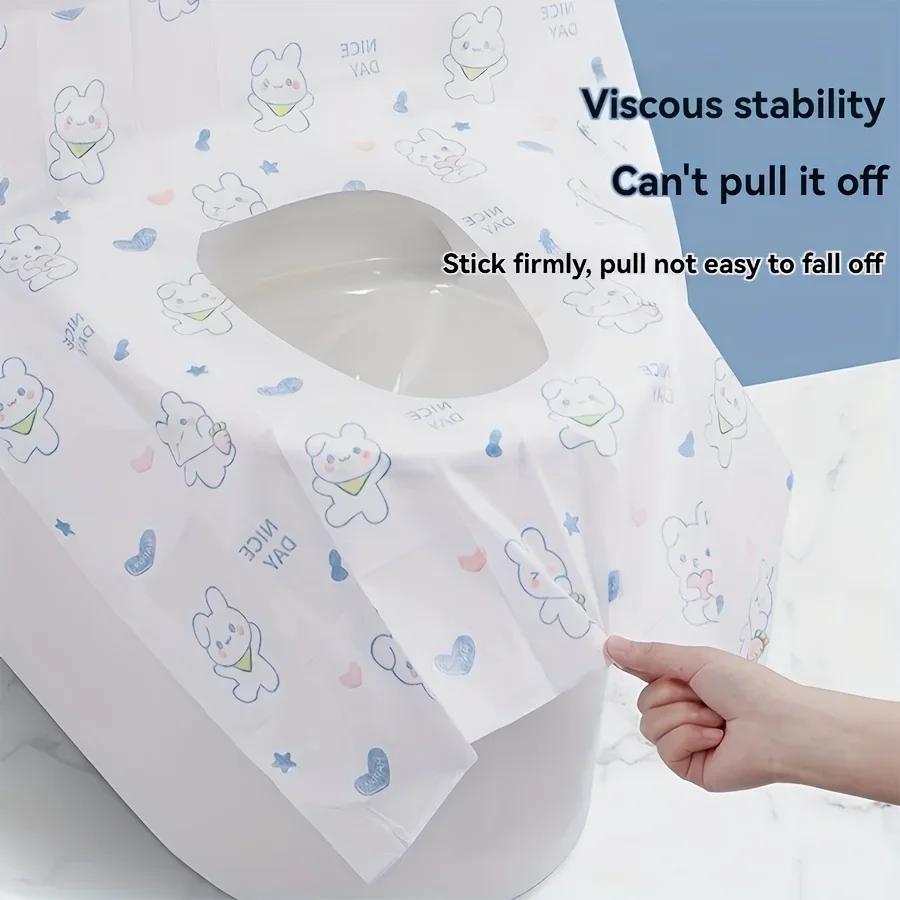 70/40/10Pcs Disposable Toilet Seat Covers for Travel Public Bathrooms Airplane Hygiene Universal Fit All Ages Potty Training