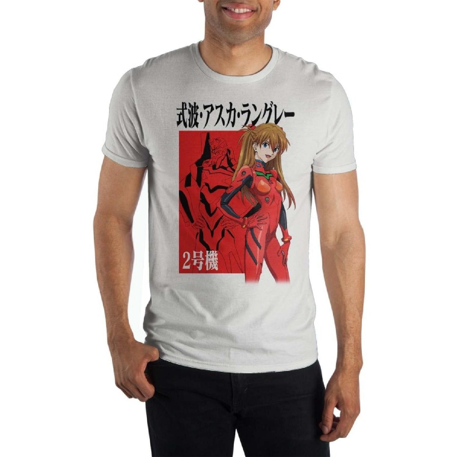 Bioworld Неон Genesis Evangelion Аска Лэнгли Белая Футболка XXXXXL белый