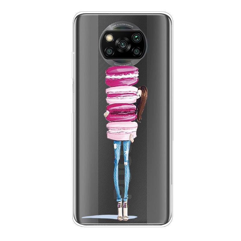 For Xiaomi Poco X3 NFC Case TPU Silicone Soft Cartoon Clear Case for Poco X3 Pro Phone Cover PocoX3 Pro Global Transparent Coque