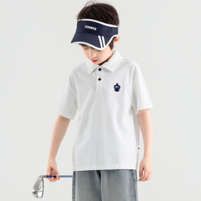 Duoduojia Boys' Summer Academy Style Polo T-shirt