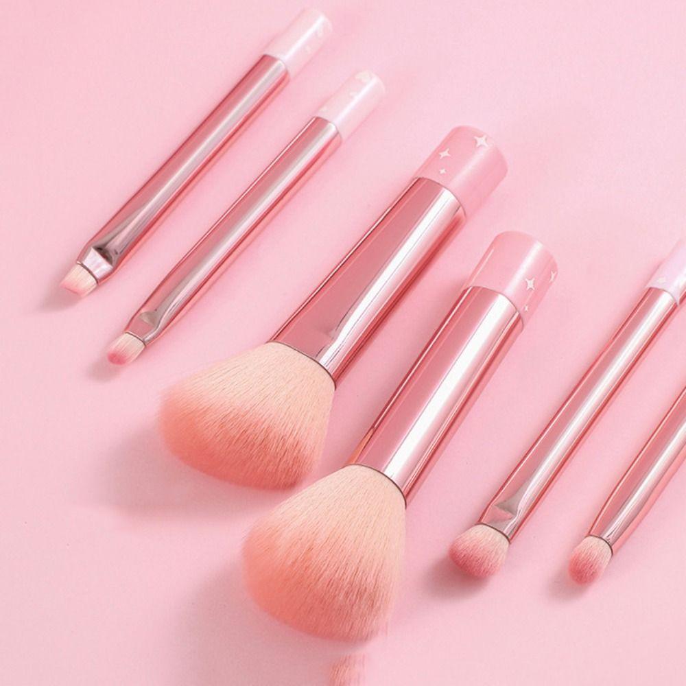 6pcs Soft Eyeshadow Powder Brush Cosmetic Tool Cosmetic Brush Set Fashion Makeup Brushes Set Travel